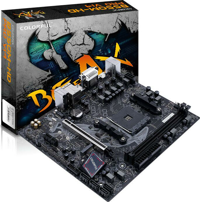 Colorful BATTLE-AX B550M-HD PRO V14 Motherboard Micro ATX με AMD AM4 Socket (110001205301)