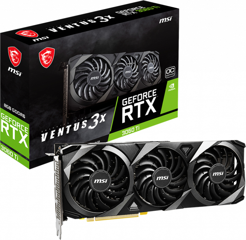 MSI GeForce RTX 3060 Ti 8GB Ventus 3X OC LHR (V397-239R)