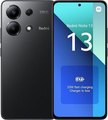 Xiaomi Redmi Note 13 4G Dual SIM (6GB/128GB) Midnight Black NFC