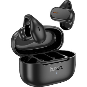 Hoco EA9 Open Ear Bluetooth Handsfree Ακουστικά με Θήκη Φόρτισης Μαύρα