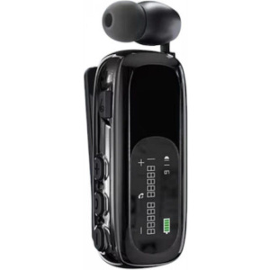 K75 In-ear Bluetooth Handsfree Ακουστικό Πέτου Μαύρο