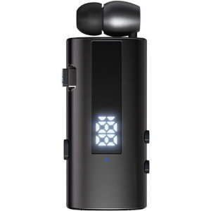 K92 In-ear Bluetooth Handsfree Ακουστικό Πέτου Μαύρο