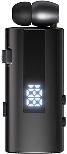 K92 In-ear Bluetooth Handsfree Ακουστικό Πέτου Μαύρο