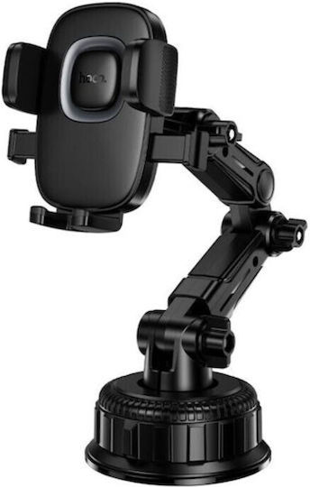 Hoco H89 Βάση Τηλεφώνου Crown Large Αυτοκίνητο Βεντούζα Μαύρη Μαύρο