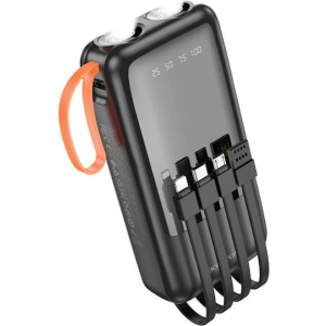 Borofone BJ60A Power Bank 20000mAh με Θύρα USB-A Μαύρο